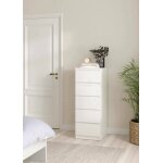Commode joelle 50x404h1113 cm blanc brillant Commode joelle 50x404h1113 cm blanc brillant