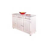 Inter link commode livio blanc bois massif Inter link commode livio blanc bois massif