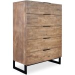 Commode 5 tiroirs panara chne clair