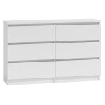 Commode - producteur polonais - malwa m6 120 - blanc mat - design minimaliste - faades de tiroir sans ...