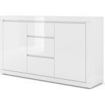 Commode rangement meuble tv bella blanco 89x150x40cm (hxlxp) design moderne de haute qualit 03