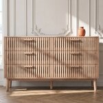 Commode � six tiroirs meuble de rangement pour chambre � coucher meuble de rangement multifonctionnel ...