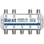 Commutateur diseqc 8x1 best germany hd 3d switch tv sat lnb 8 entre�s 1 sortie