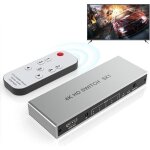 Commutateur hdmi - generic - 4k 5 entr�es 1 sortie - t�l�commande ir - compatible ps5 / xbox / switch ...