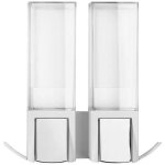 Compactor double distributeur de savon mural - blanc