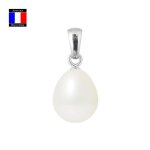 Compagnie g�n�rale des perles - pendentif articul�e - v�ritable perle de culture poire 9 - 10 mm - or ...