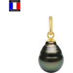 Pendentif - compagnie gnrale des perles - vritable perle de tahiti 8 - 9 mm - or jaune 18 cts - chane ...