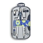 Compas m�tal nickel� satin� � balustre 5 pi�ces