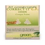 Compl�ment alimentaire coupe - faim pour chien - greenvet correctit - 30 comprim�s