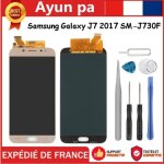 Complet ecran vitre tactile lcd - dor pour samsung galaxy j7 2017 sm - j730f + kit outils