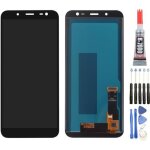 Complet ecran vitre tactile lcd - noir pour samsung galaxy j6 j600 2018 + kit outils + colle b7000