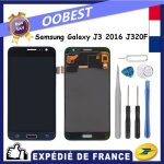 Complet vitre tactile + cran lcd pour samsung galaxy j3 2016 j320 j320m j320f sm - j320fn noir