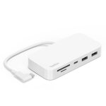 Concentrateur usb - belkin - 6 - en - 1 - usb 3. 2 gen 1 - design compact - support inclus