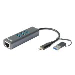 Hub usb d - link - dub - 2332 - 3 ports usb 3. 2 - gigabit ethernet - auto - alimenté - gris Hub usb d - link - dub - 2332 - 3 ports usb 3. 2 - gigabit ethernet - auto - alimenté - gris