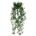 Composition des plantes arificielles pot cimenth33cm - atmosphera createur dinterieur