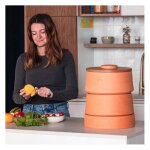 Composteurs - ceercle : lombricomposteur compact terre cuite - terracotta