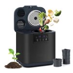 Composteur de cuisine - lifezeal - grande capacit� 4 l - 3 modes de fonctionnement - auto - nettoyage ...