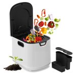 Composteur de jardin �lectrique poubelle � compost 3. 3 l composteur de cuisine avec 3 modes recyclage ...