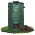 Composteur vertical - pzcc - installation rapide - tissu pe - couvercle zipp� - fen�tre de retrait - ...