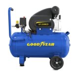 Compresseur dair silencieux 50 litres 8 bar 2cv 1. 5kw 115 psi goodyear