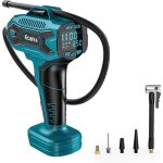 Compresseur dair portable - estampille - compatible makita 18v - max 11 bar - manom�tre digital - �cran ...