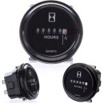 Compteur horaire sh - 1 compteur dheures rondes compteur horaire 12v 24v 36v pour tracteur de bateau ...