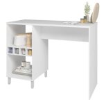 Comptoir de cuisine - table 6 niches blanc 135 cm l 135 h 102. 5 p 60 cm - l 135 x l 60 x h 102. 5 cm ...