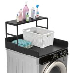 Comptoir de lave - linge pour lave - linge et s�che - linge �tag�re de table � linge comptoir avec rails ...