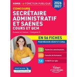 Concours secr�taire administratif et saenes en 56 fiches 2026 - 2027