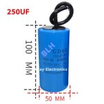 Condensateur de démarrage avec coque en plastique cellule électrolytique cd60 450v 450ylique 250uf Condensateur de démarrage avec coque en plastique cellule électrolytique cd60 450v 450ylique 250uf