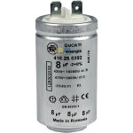 Condensateur de moteur condensateur 8 �f uf 450 v ducati energia 416. 25. 5392 avec drapeaux enfichable ...