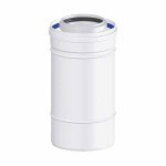 Conduit concentrique - isocox - o80 - 125 - aluminium - acier galvanis� - 50 cm