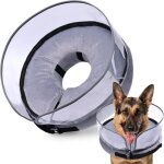 Cne pour chien collier gonflable de rcupration pour chien collerette de protection cne rglable de ...