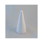 Cone en polystyr�ne - le polystyr�ne - 20 cm - blanc - d�coration no�l - quilling facile
