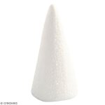 Cnes en polystyrne - lot de 5 pcs - 11 x 55 cm - blanc - mixte