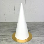 Cone en polystyrne plein hauteur 40 cm diamtre de base 18 cm prsentoir  macarons choux plateau dor ...