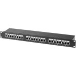 Conecticplus panneau de brassage ethernet rj45 24 ports 19 1u cat 5e blind�