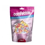 Confettis en sucre etoiles multicolores 100 g - multicolore