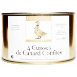 Confit de canard du sud - ouest - 4 cuisses - 100% landes france - 0% conservateur 0% additif sans ogm ...