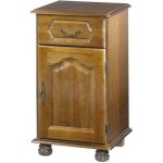 Confiturier ch�ne rustique 1 porte 1 tioir 2 niches l 44. 2 h 77. 2 p 41 cm - l 44. 2 x l 41 x h 77. ...