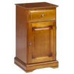 Confiturier - merisier - louis philippe - 1 porte - 1 tiroir - 2 niches - 44. 2x77. 2 cm