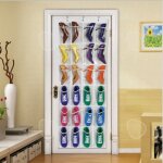 Confo 24 porte de grille arrire rangement pour chaussures sac suspendu chaussure non tisse murale ...