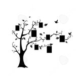 Confo® arbre photo noir trois générations salon amovible tv canapé fond sticker mural peinture chambre ... Confo® arbre photo noir trois générations salon amovible tv canapé fond sticker mural peinture chambre ...