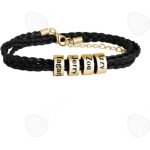 Confo® bracelet personnalisé bracelet tressé cordon cuir cadeau fête des pères Confo® bracelet personnalisé bracelet tressé cordon cuir cadeau fête des pères