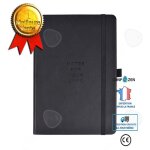 Confo cahier a5 noir cahier daffaires imitation cuir bureau papeterie bloc - notes bloc - notes sangle ...