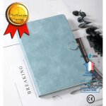 Cahier - confo - a5 - couverture en pu - couleur bleu - reliure plastique verrouillable