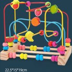 Circuit à boule - confo - boulier montessori - bois - coloré - 225 x 1519 cm Circuit à boule - confo - boulier montessori - bois - coloré - 225 x 1519 cm