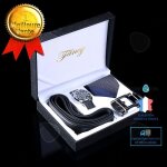 Confo coffret cadeau en cuir pour hommes boucle automatique ceinture montre cravate coffret cadeau cadeau ...