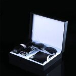 Coffret cadeau - confo - pack cratif homme - portefeuille - ceinture - lunettes de soleil