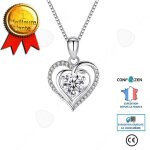 Collier passionova femme simple pendentif coeur bijoux collier saint valentin cadeaux anniversaires cadeaux ...